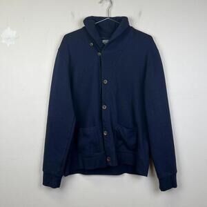 Polo by Ralph Lauren Navy Button-Up Sweater Jacket